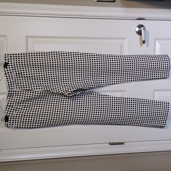 Chico's black and white polka dot ankle pants Size 1.5. - Picture 2 of 3